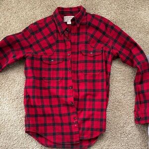 Filson Red and Black Plaid Shirt